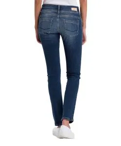 Cross Jeans Regular Fit Loie in Dark Blue mit Doppelknopf