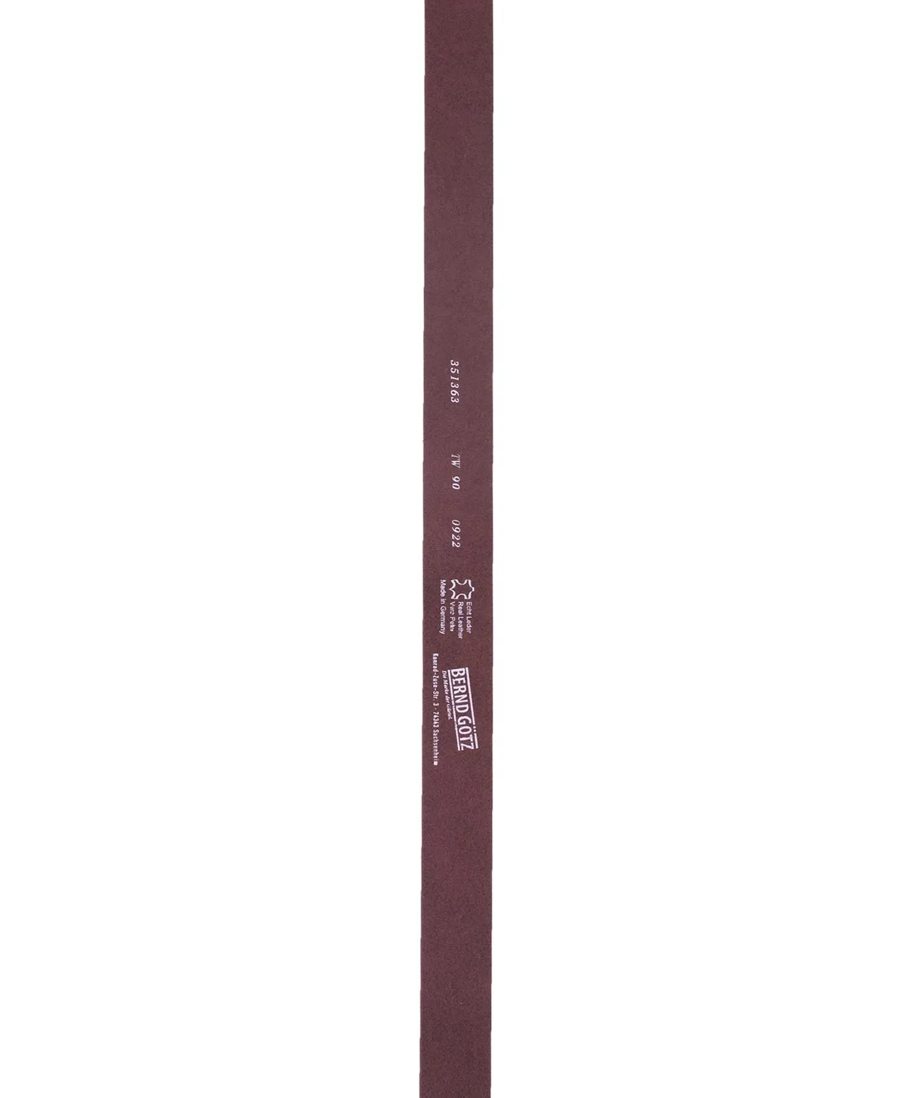 Damen Gürtel 3,5cm Velours Ledergürtel  von Bernd Götz in Schlamm