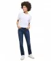 Damen Jeans Crosby Relaxed Slim von Mustang in Dunkelblaue Waschung