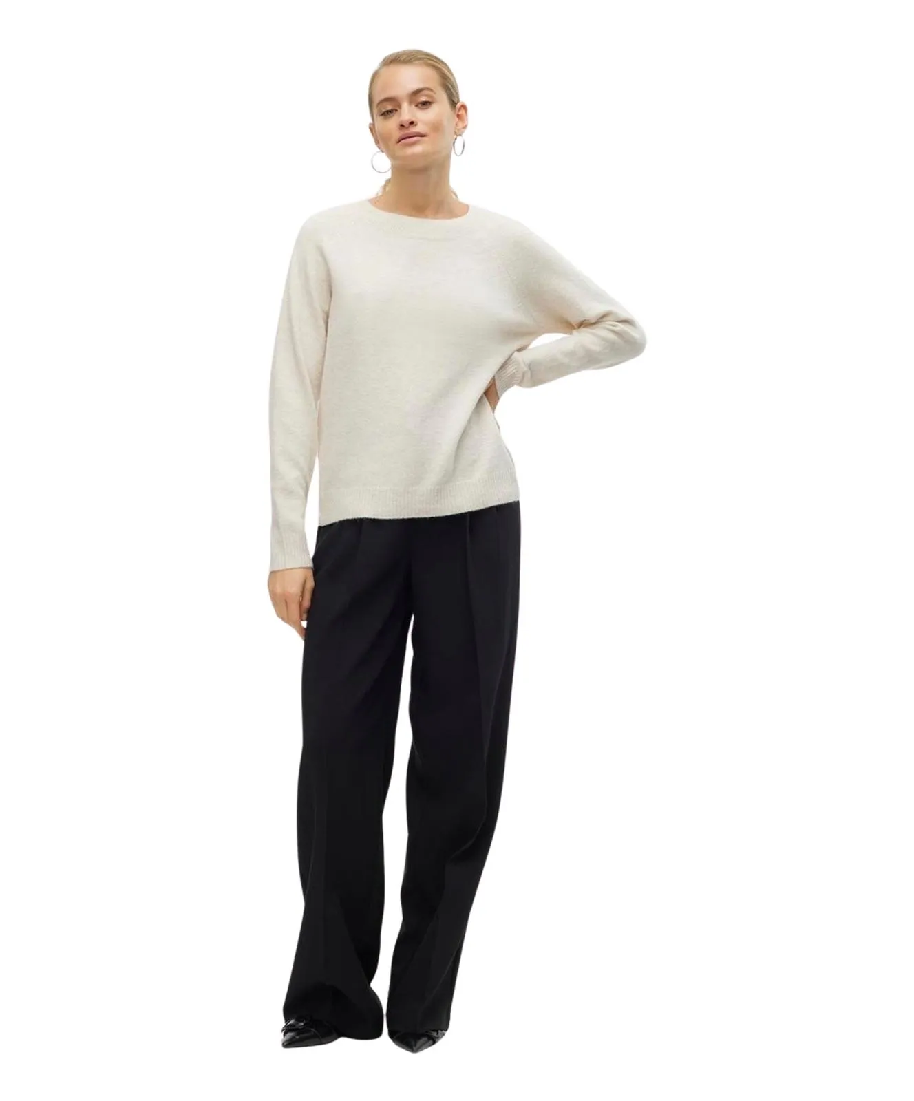 Damen Pullover Doffy von Vero Moda in Birch Melange