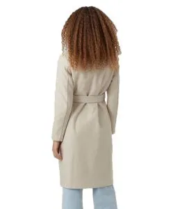 Vero Moda Mantel Fortuneaya mit Gürtel mit Reverskragen