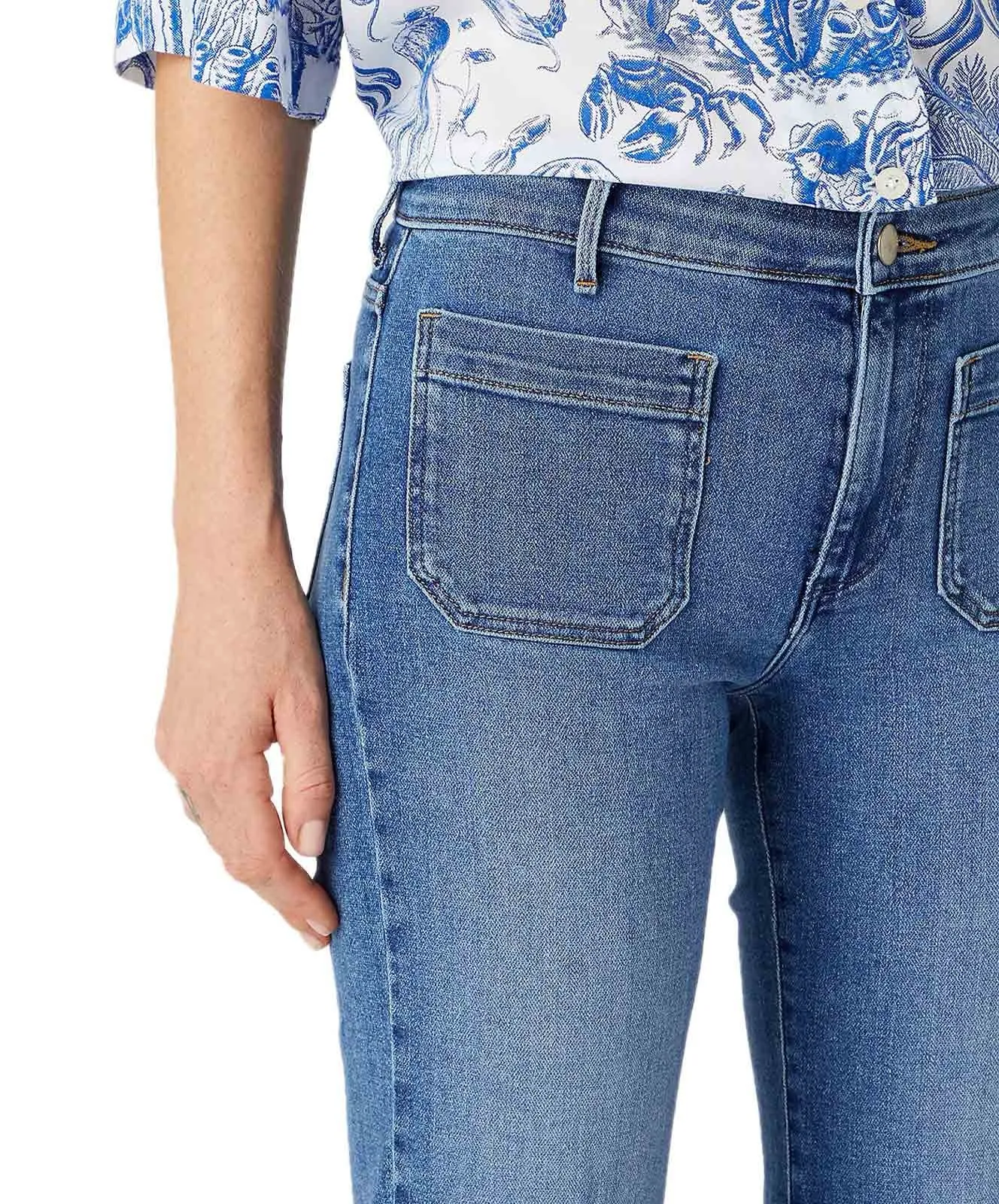 Damen Jeans Flare Retro von Wrangler in Raven