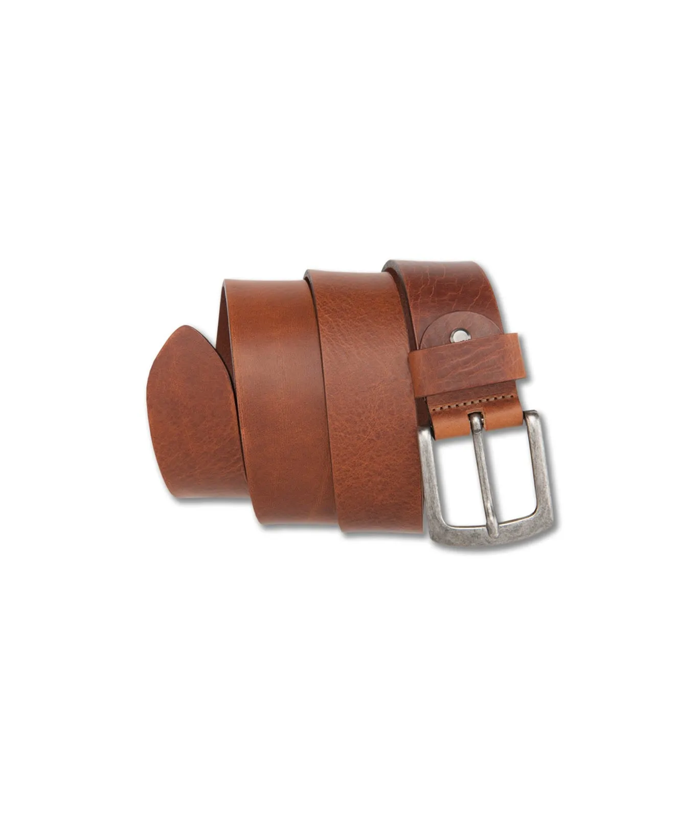 Herren Gürtel 4cm Walkledergürtel von Bernd Götz in Cognac