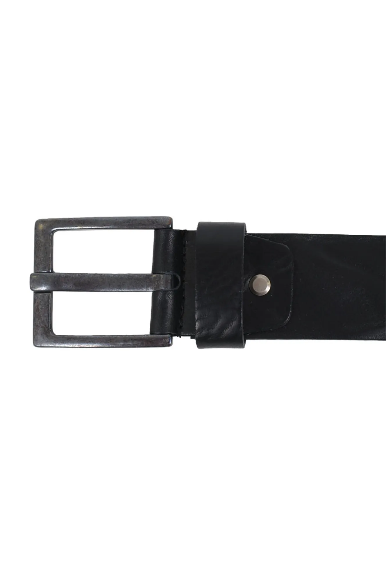 Herren Gürtel 4,5cm Walklederg.geprägt von Bernd Götz in Schwarz