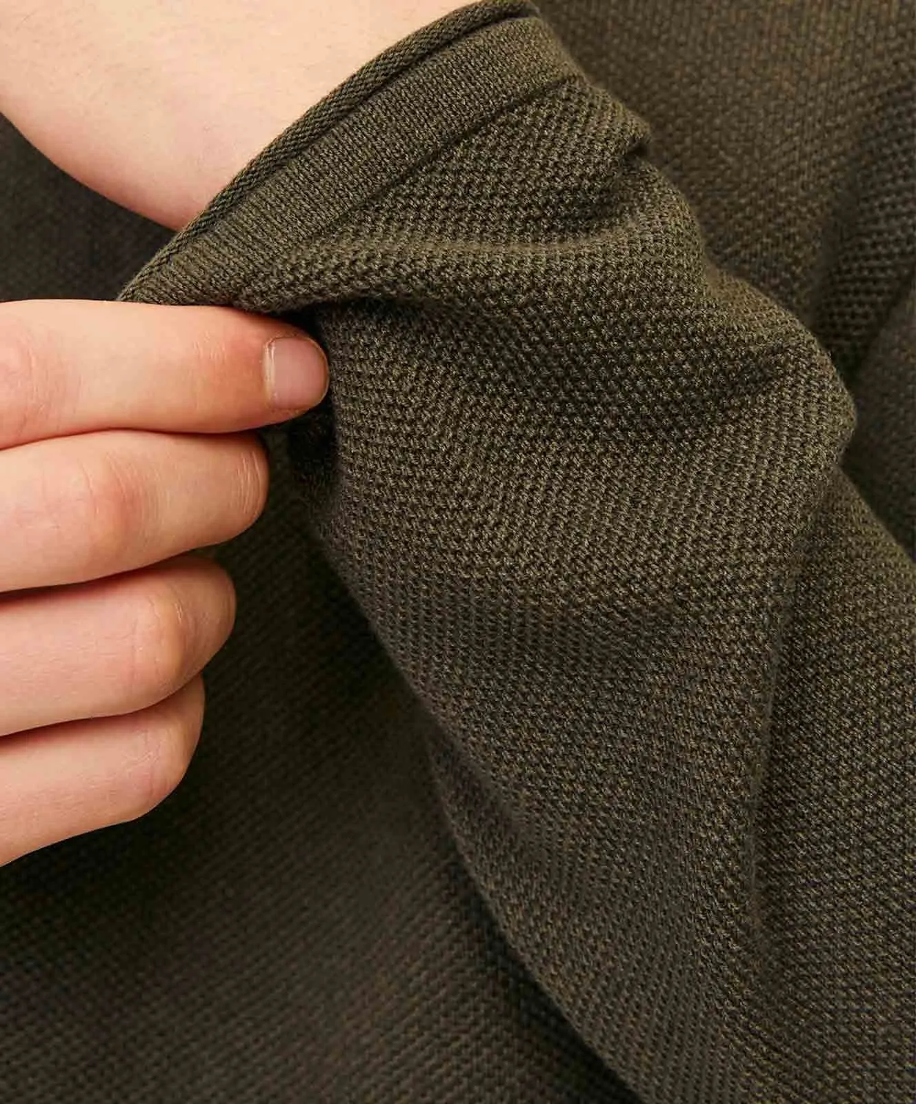 Herren Pullover Hill Knit Crew Neck von Jack & Jones in Olive Night Melange