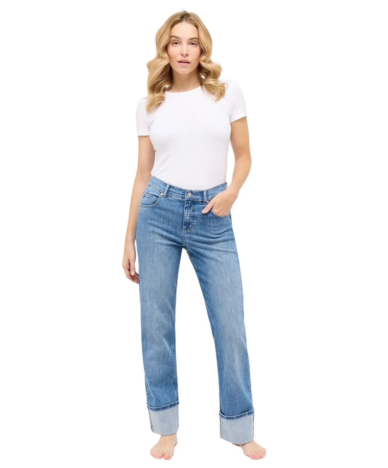 Damen Jeans Lara Tu von Angels in Light Blue Random Used