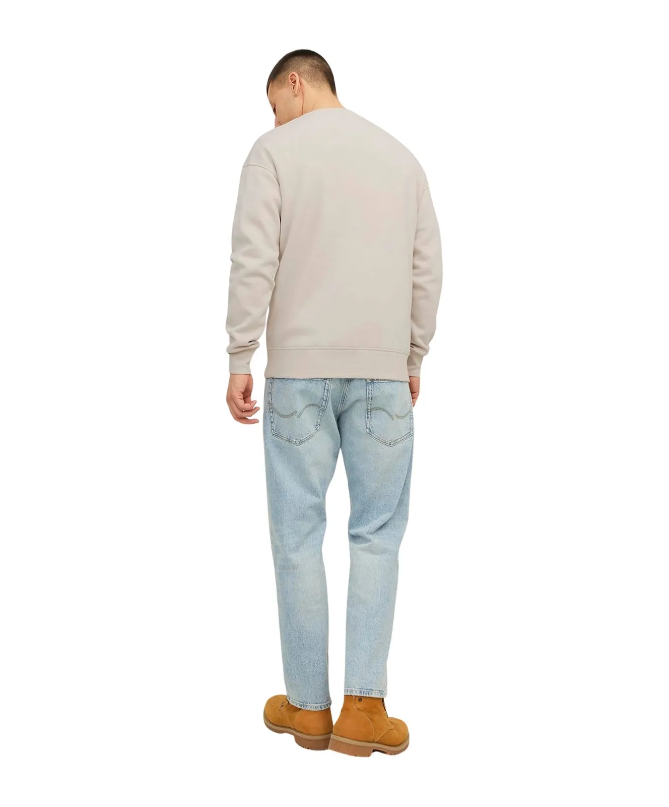 Herren Pullover Sweat Crew von Jack & Jones in Moonbeam