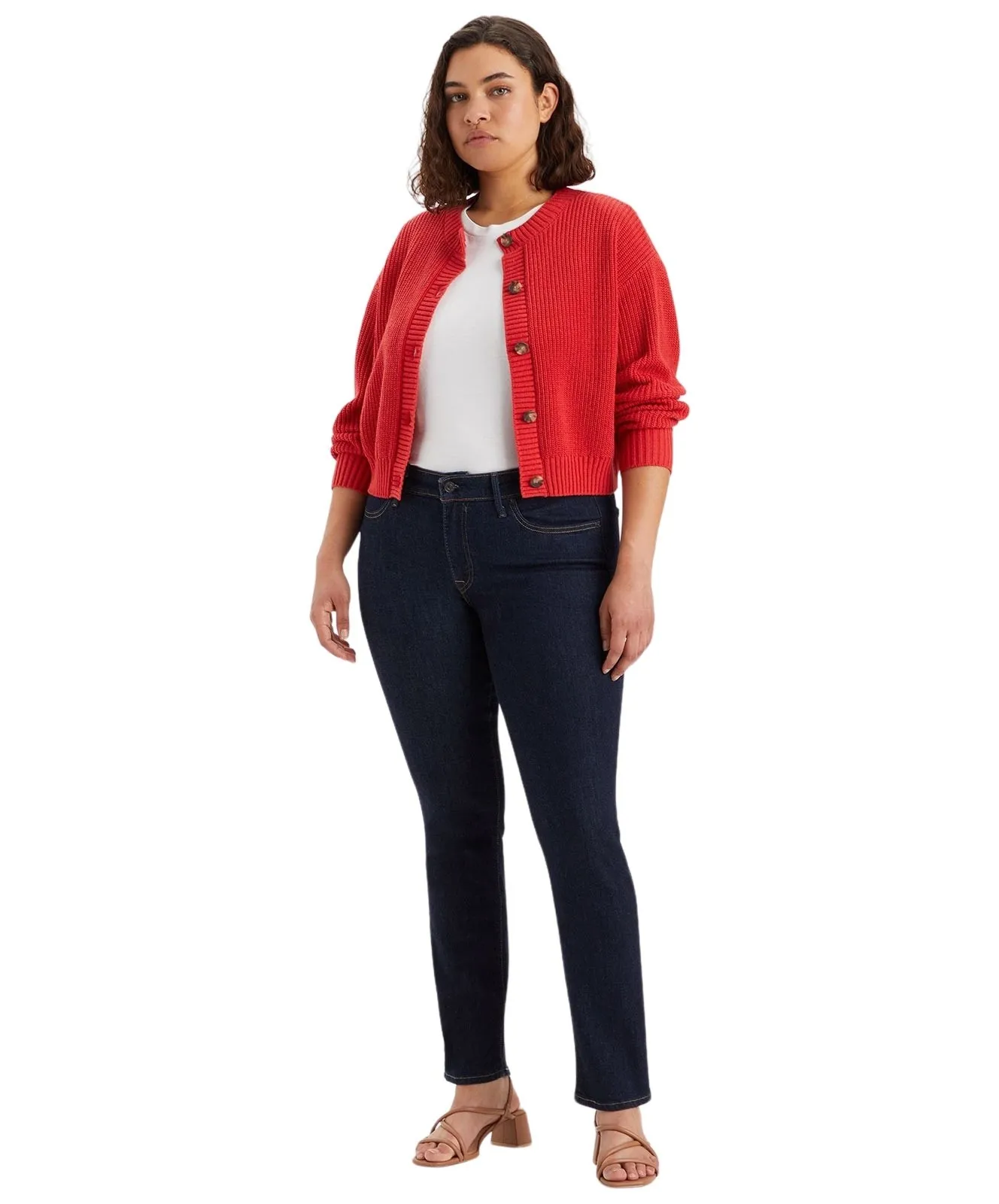 Damen Jeans 712 Slim von Levis in Blue Wave Rinse