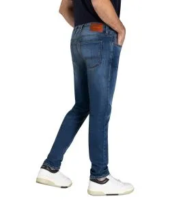 MAC Greg Jeans Tapered in dunkelblauer Vintage-Waschung
