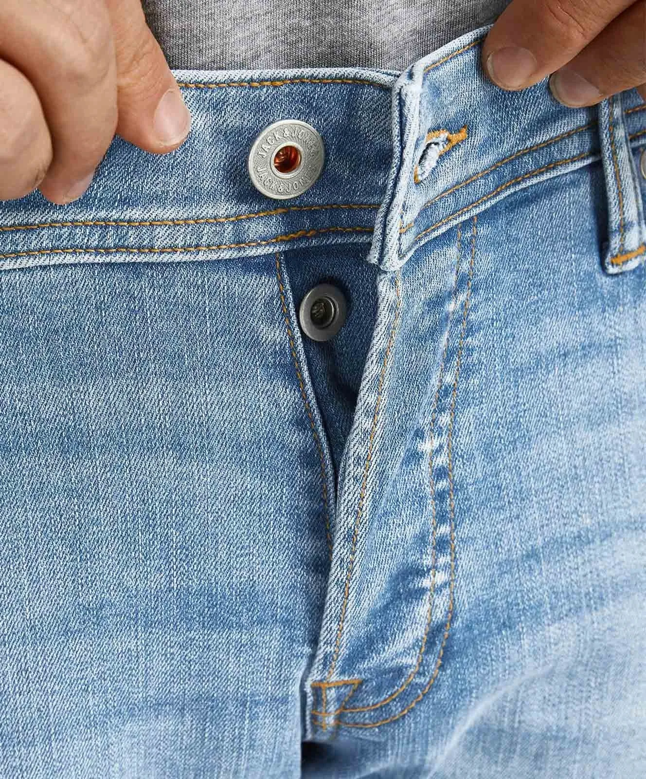 Herren Jeans Glenn Original von Jack & Jones in Blue Denim