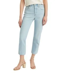 Levis 501 Crop Jeans mit 78 Länge in Hellblau