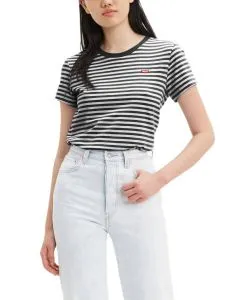 Levi's T-Shirt mit Batwing-Logo im gestreiften Look