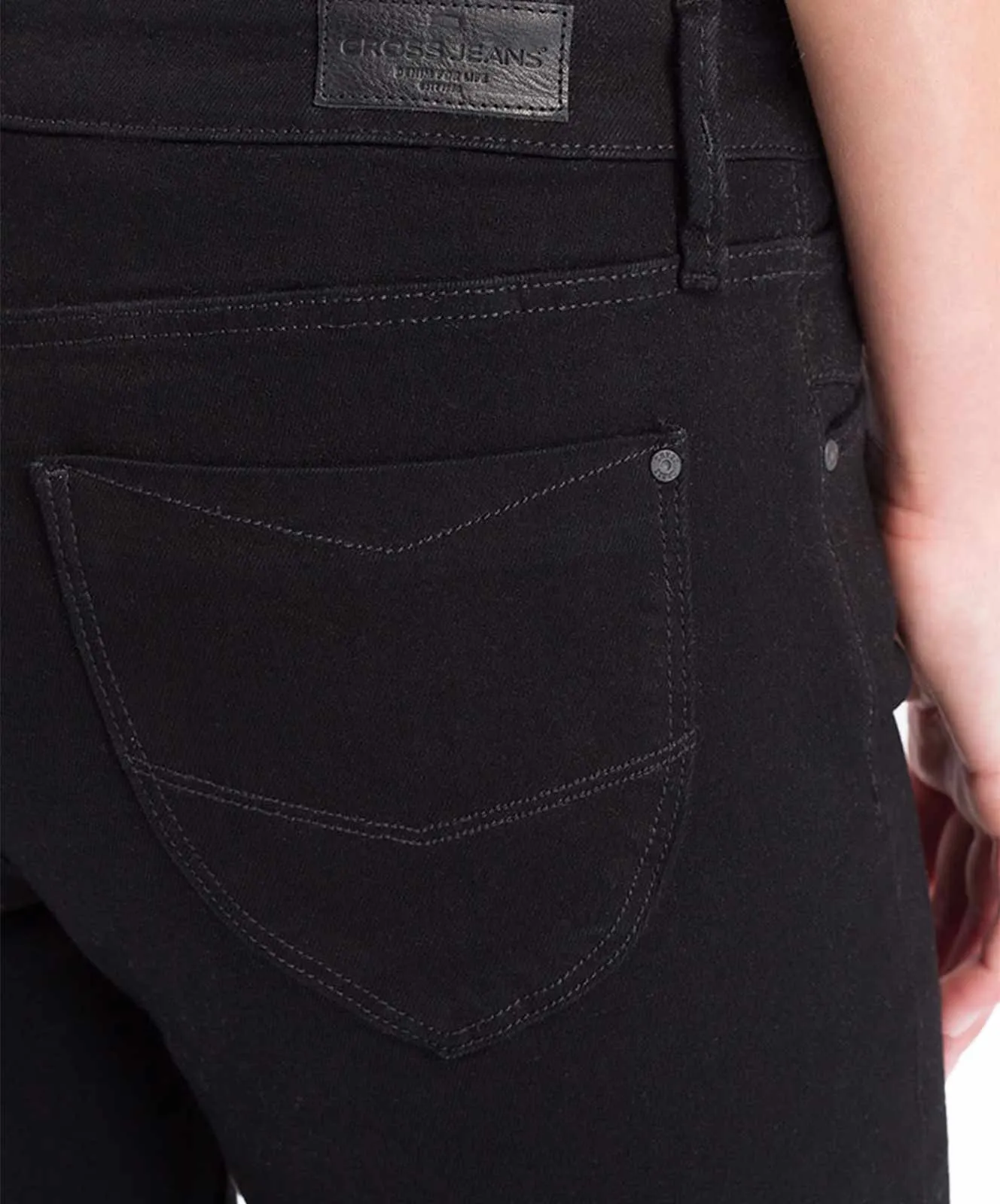 Damen Jeans Rose von Cross in Black