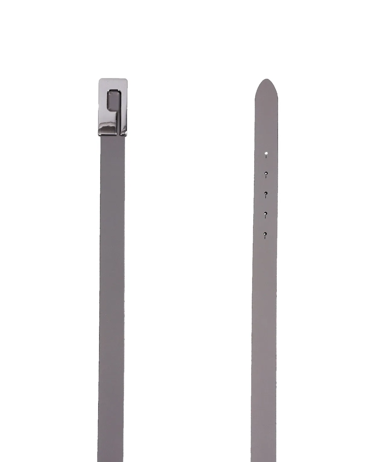 Damen Gürtel 3cm Softleder Koppelgürt. von Bernd Götz in Silbergrau