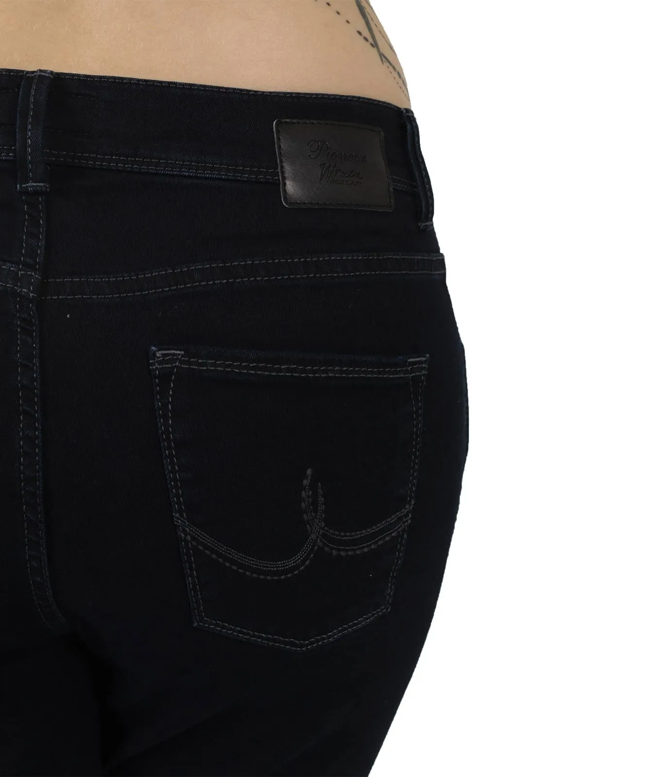 Damen Jeans Betty von Pioneer in Blue Black Stonewash