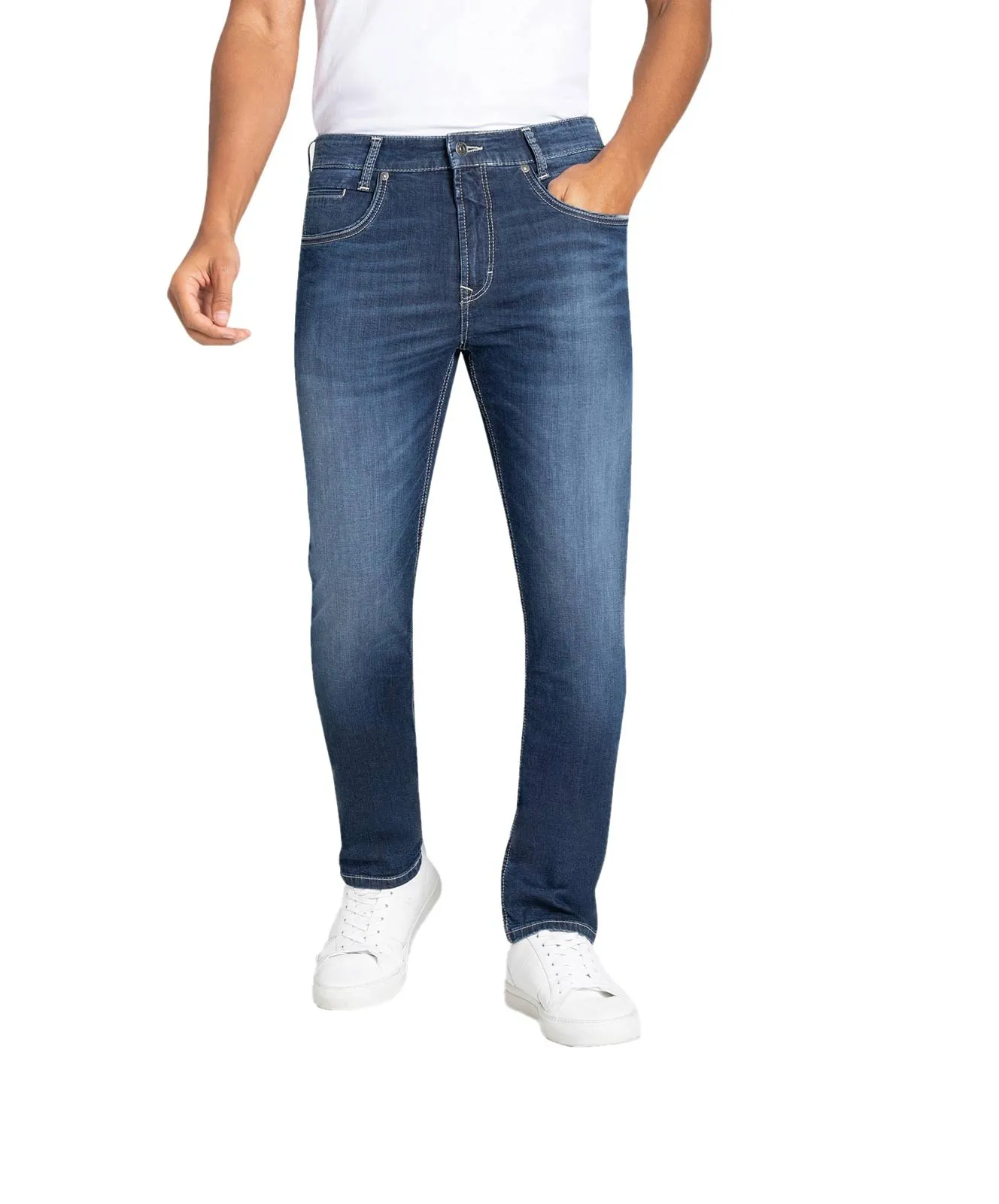 Herren Jeans Arne Pipe von MAC in Deep Blue Authentic Wash