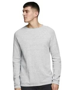 Jack & Jones Strickpullover Hill in Hellgrau
