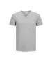 Herren Shirt Split Neck Tee von Jack & Jones in Ultimate Grey