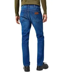Wrangler Texas Slim Jeans in Blue Jam
