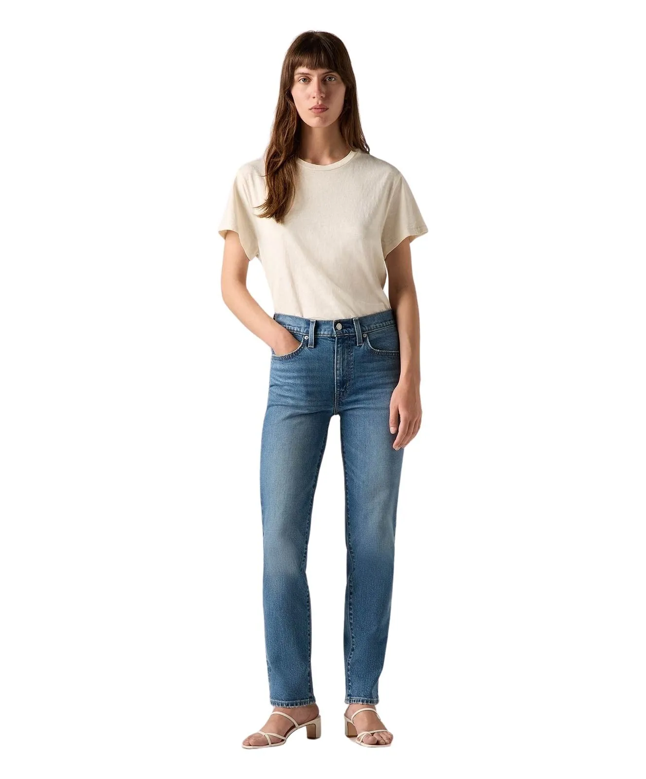Damen Jeans 724 High-Waisted Straight von Levis in Kick Start