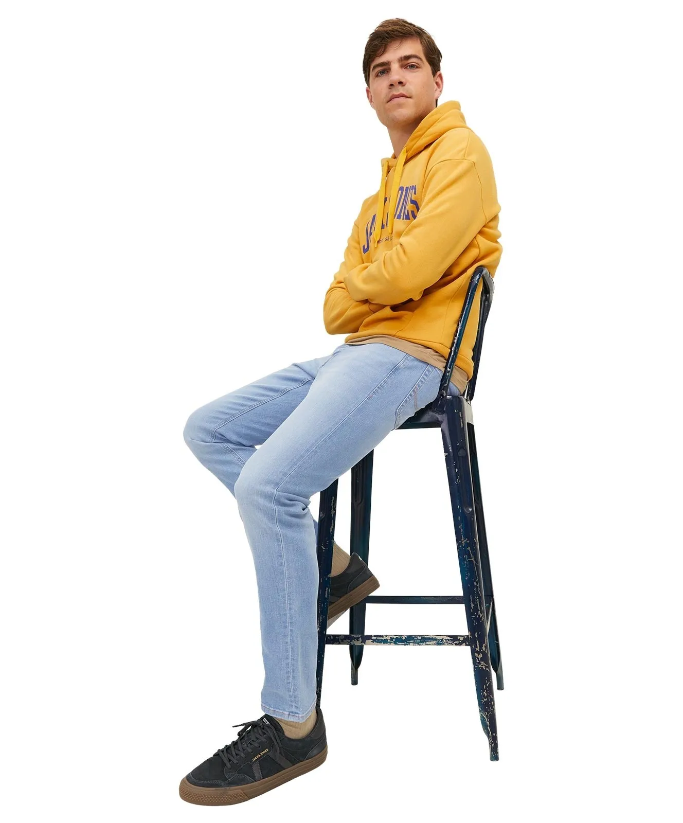 Herren Jeans Glenn Original von Jack & Jones in Blue Denim