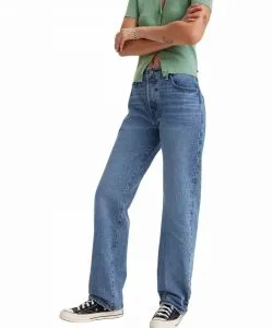 Levis 501 90er Jeans in Mittelblau