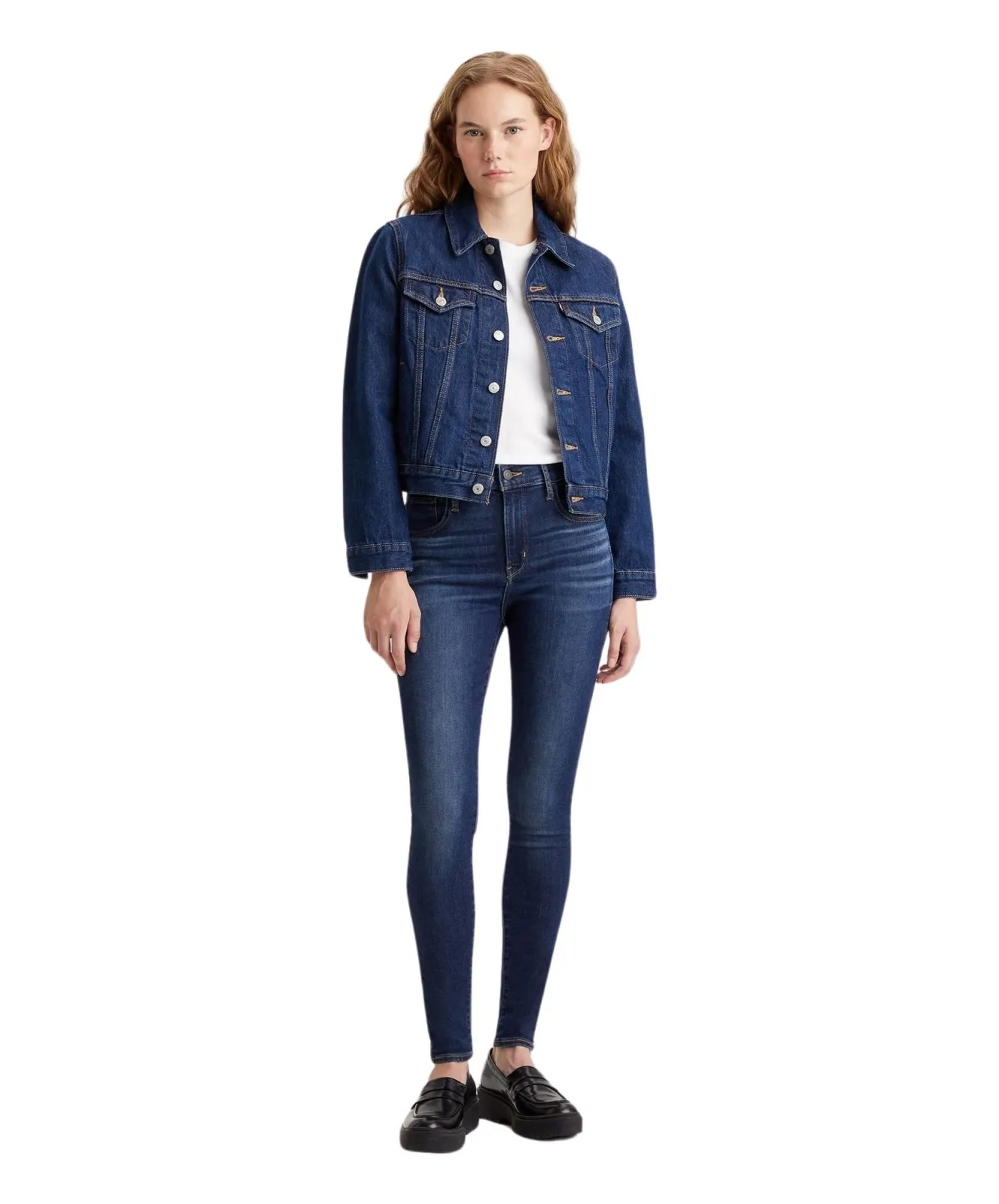 Damen Jeans 720 High Rise Super Skinny von Levis in Love Song Dark