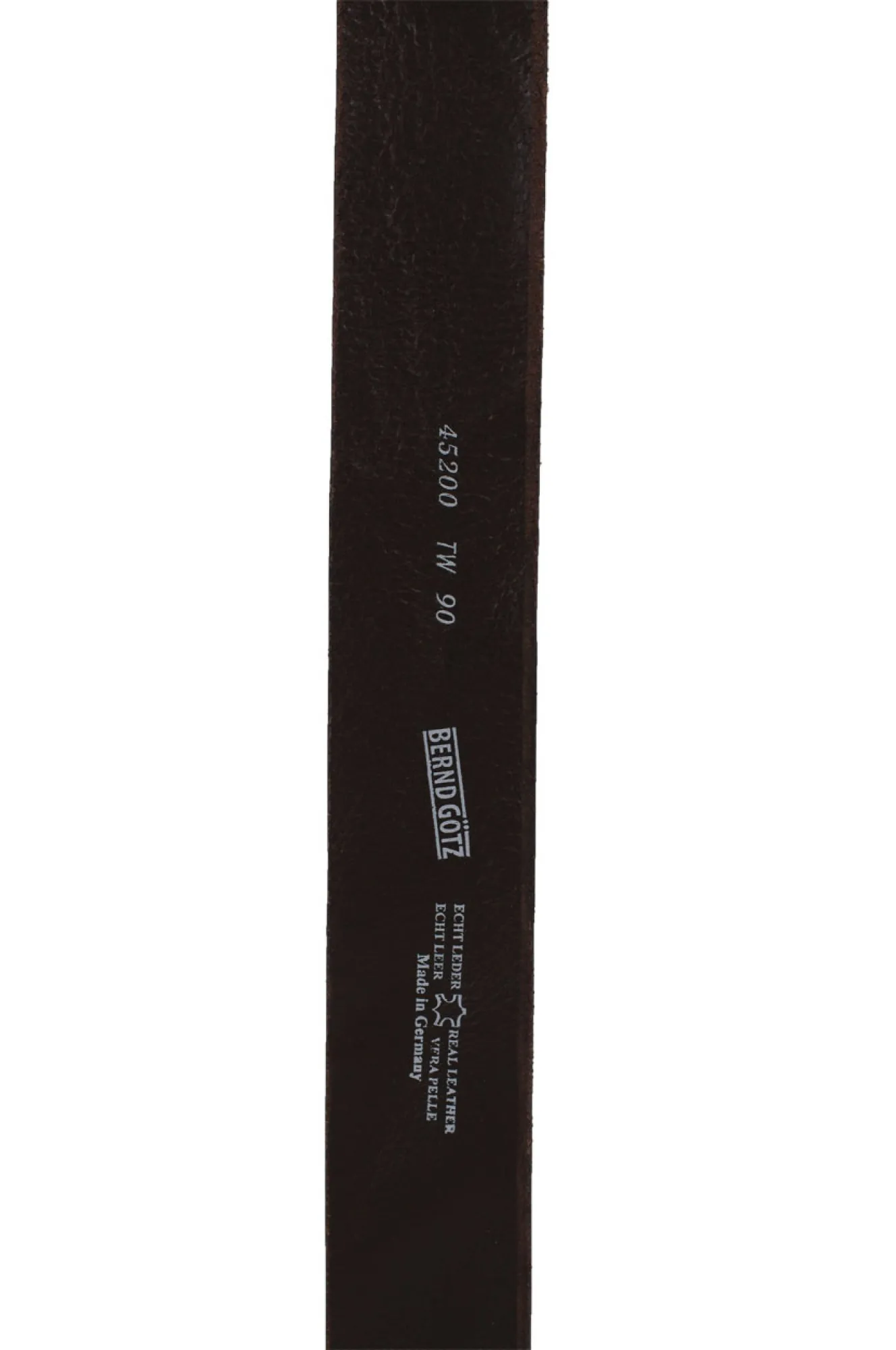 Herren Gürtel 4,5cm Walklederg.geprägt von Bernd Götz in Dunkelbraun