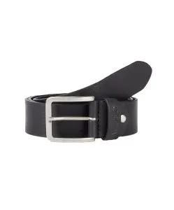 Wrangler Gürtel aus Anilin-Rindsleder in Schwarz