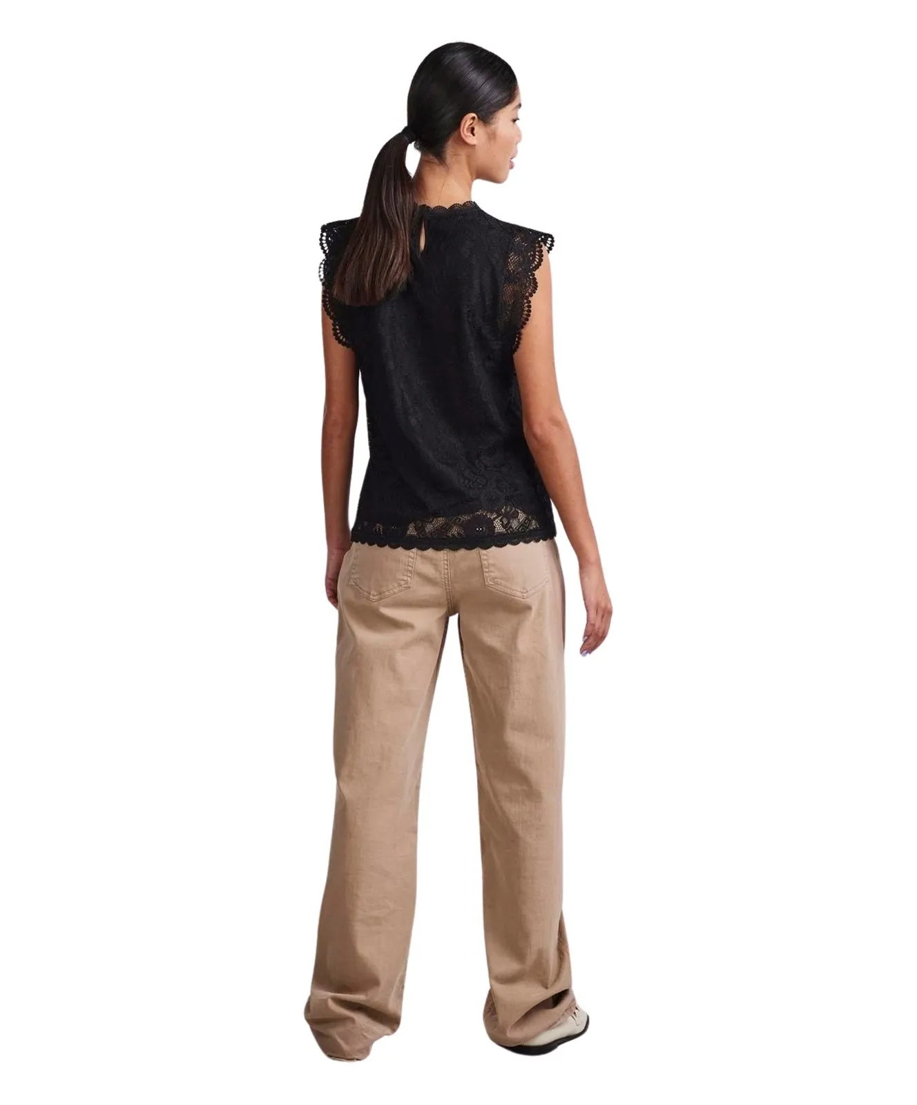 Damen Shirt Olline von Pieces in Black