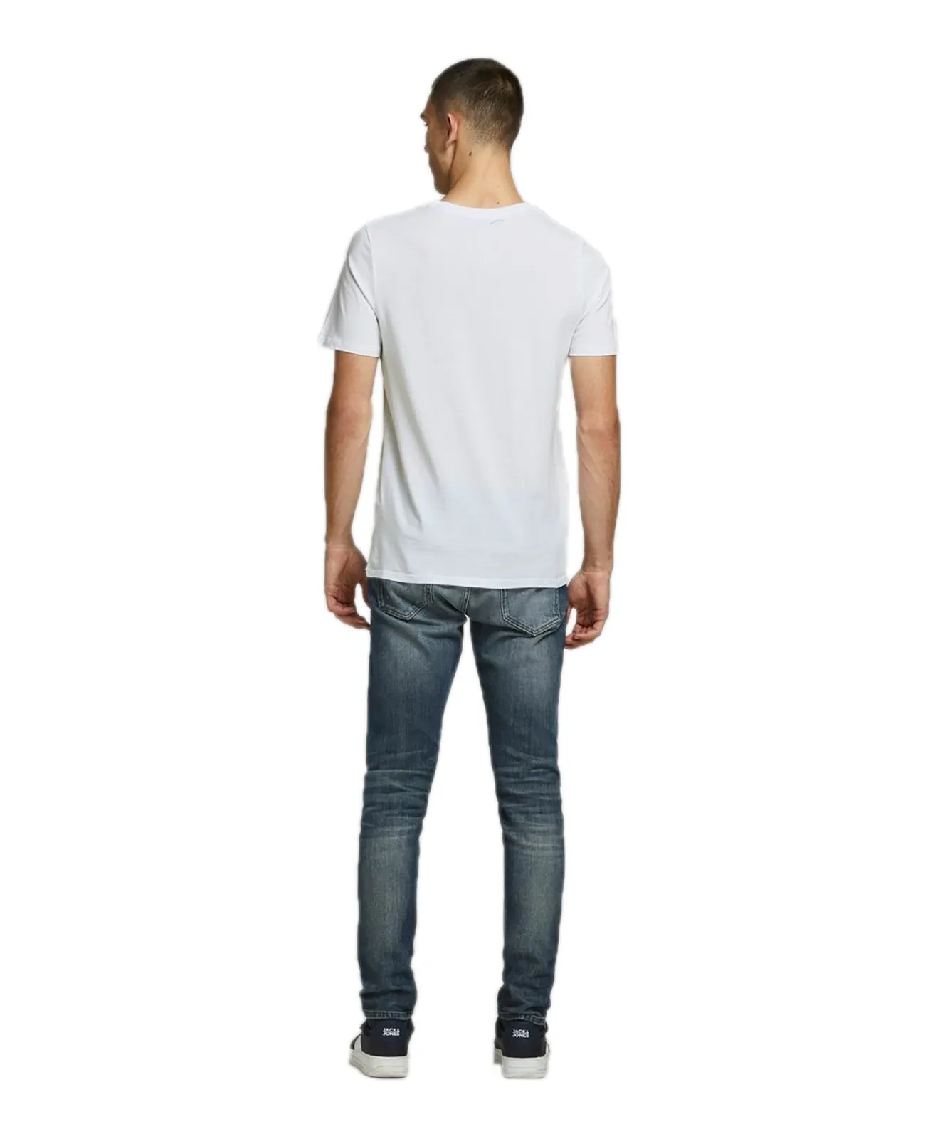 Herren Shirt Corp Logo Tee von Jack & Jones in White