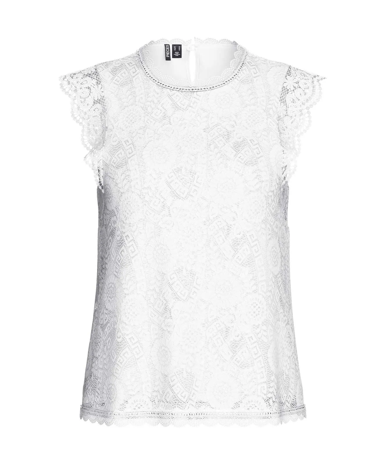 Damen Shirt Olline von Pieces in Cloud Dancer