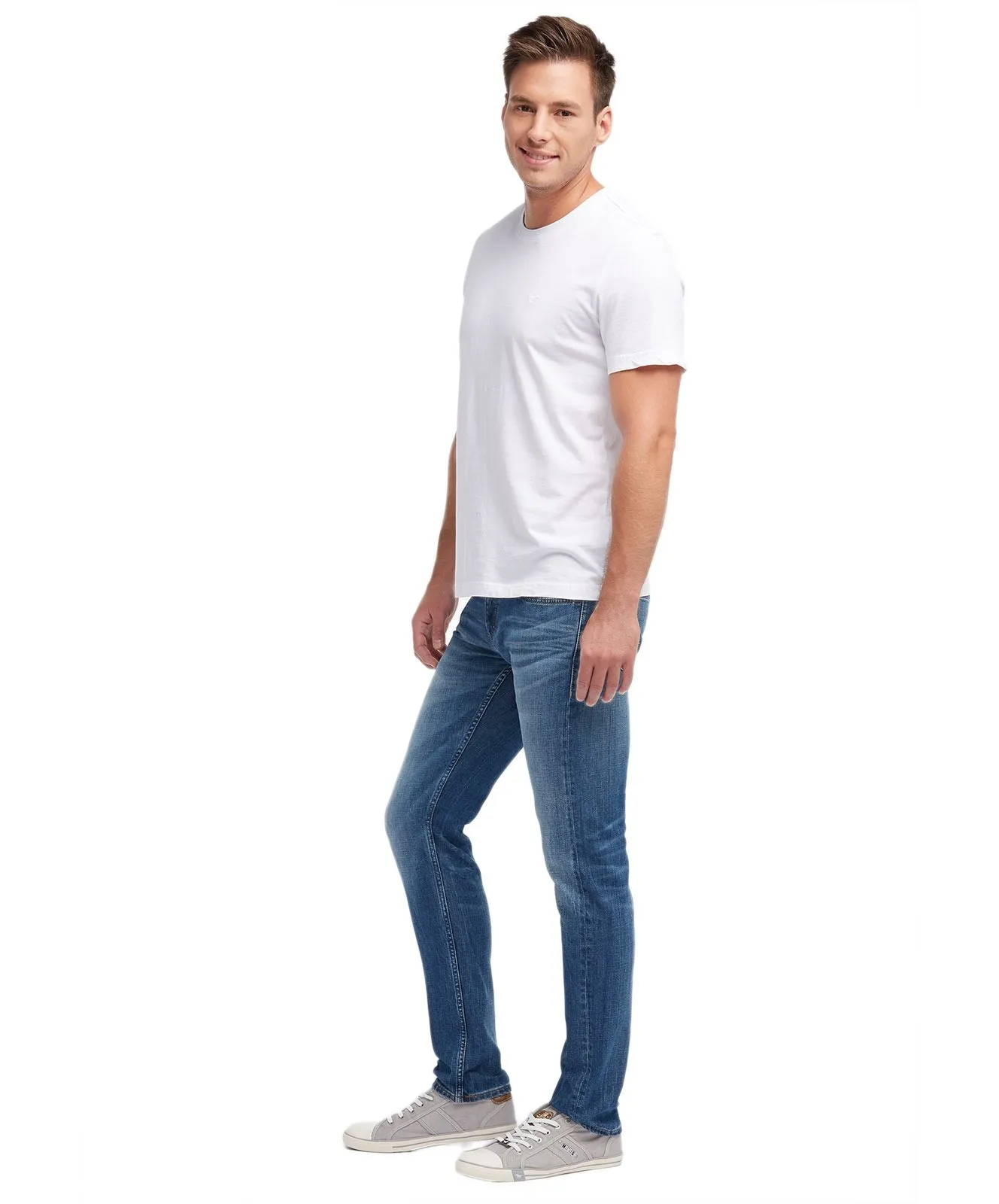 Herren Jeans Oregon Tapered von Mustang in Light Scratched Used