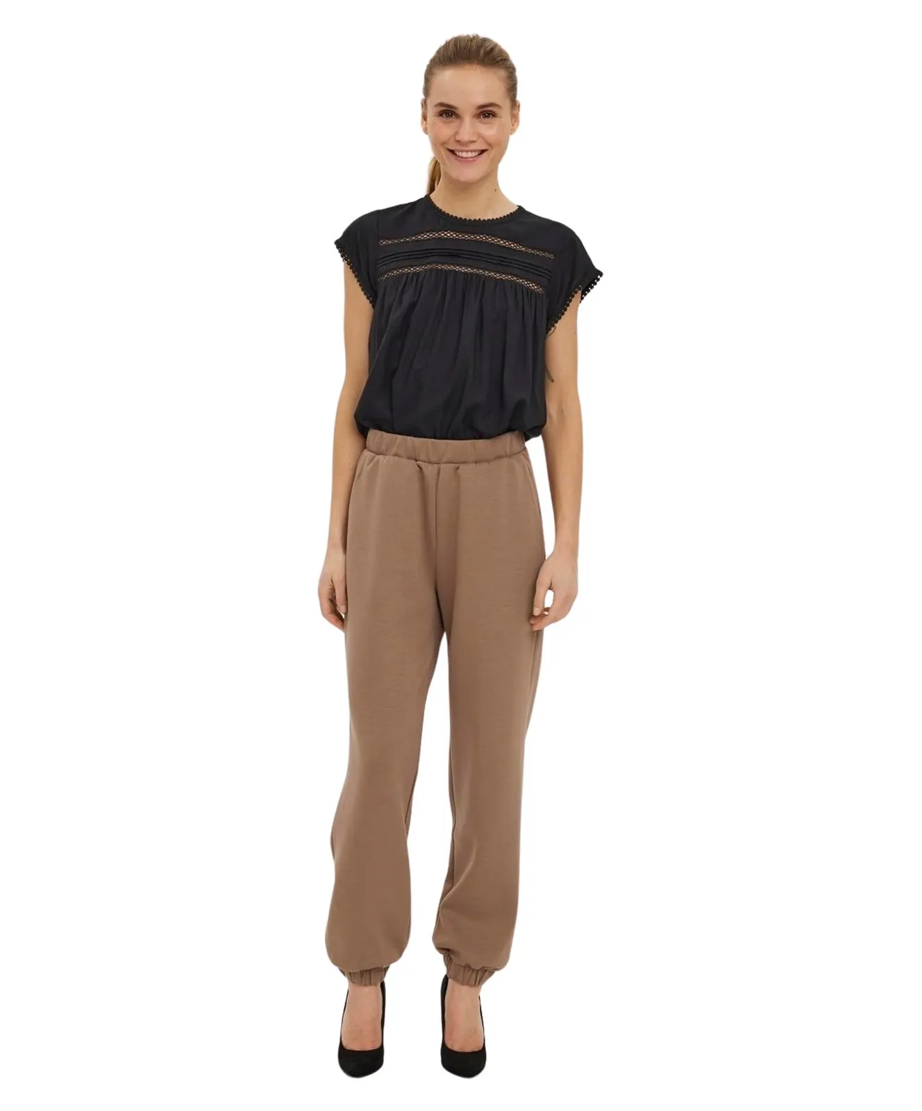 Damen Shirt Debbie von Vero Moda in Black