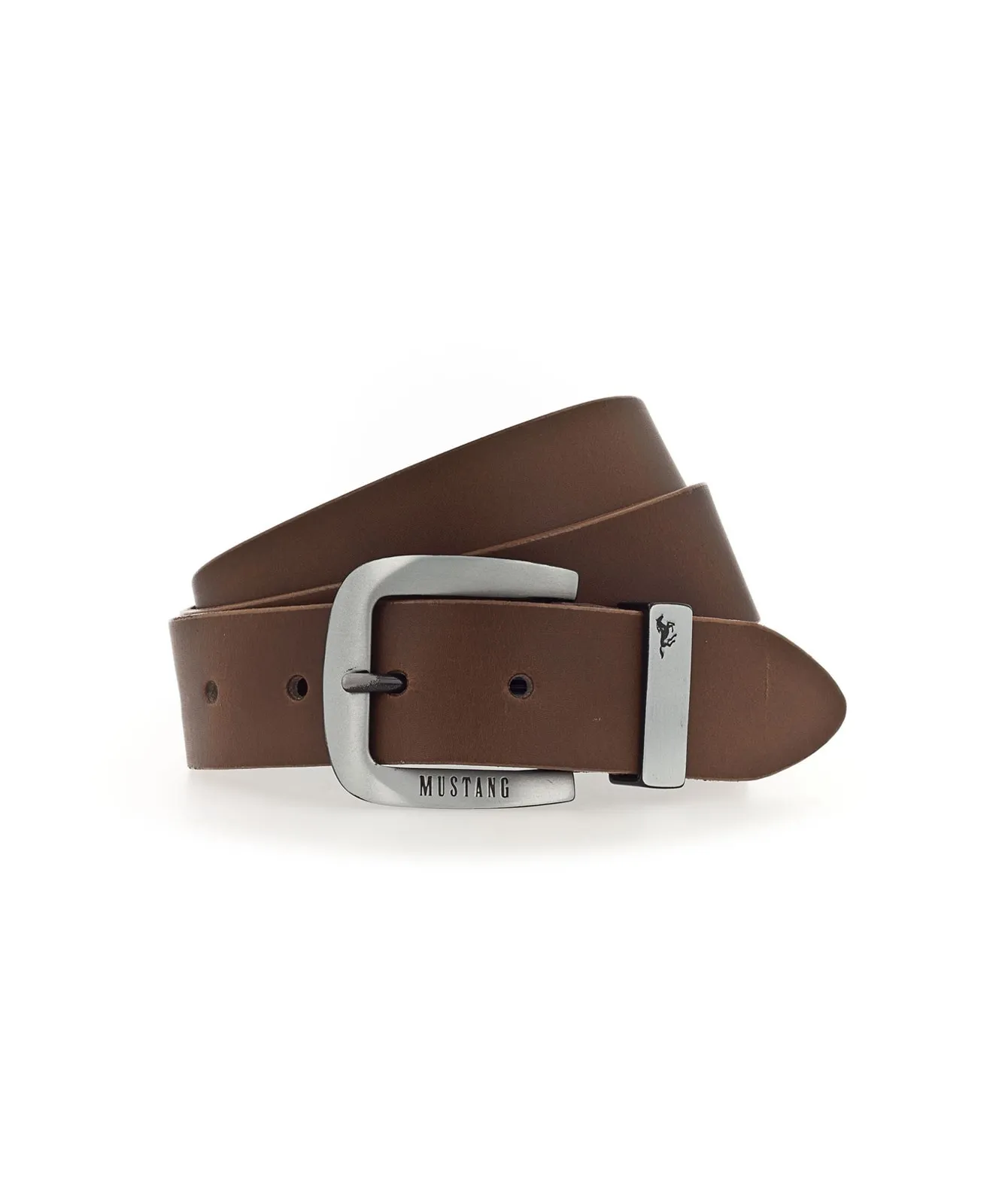 Herren Gürtel Echtleder-Herrengürtel in 35 mm von Mustang in Baileys