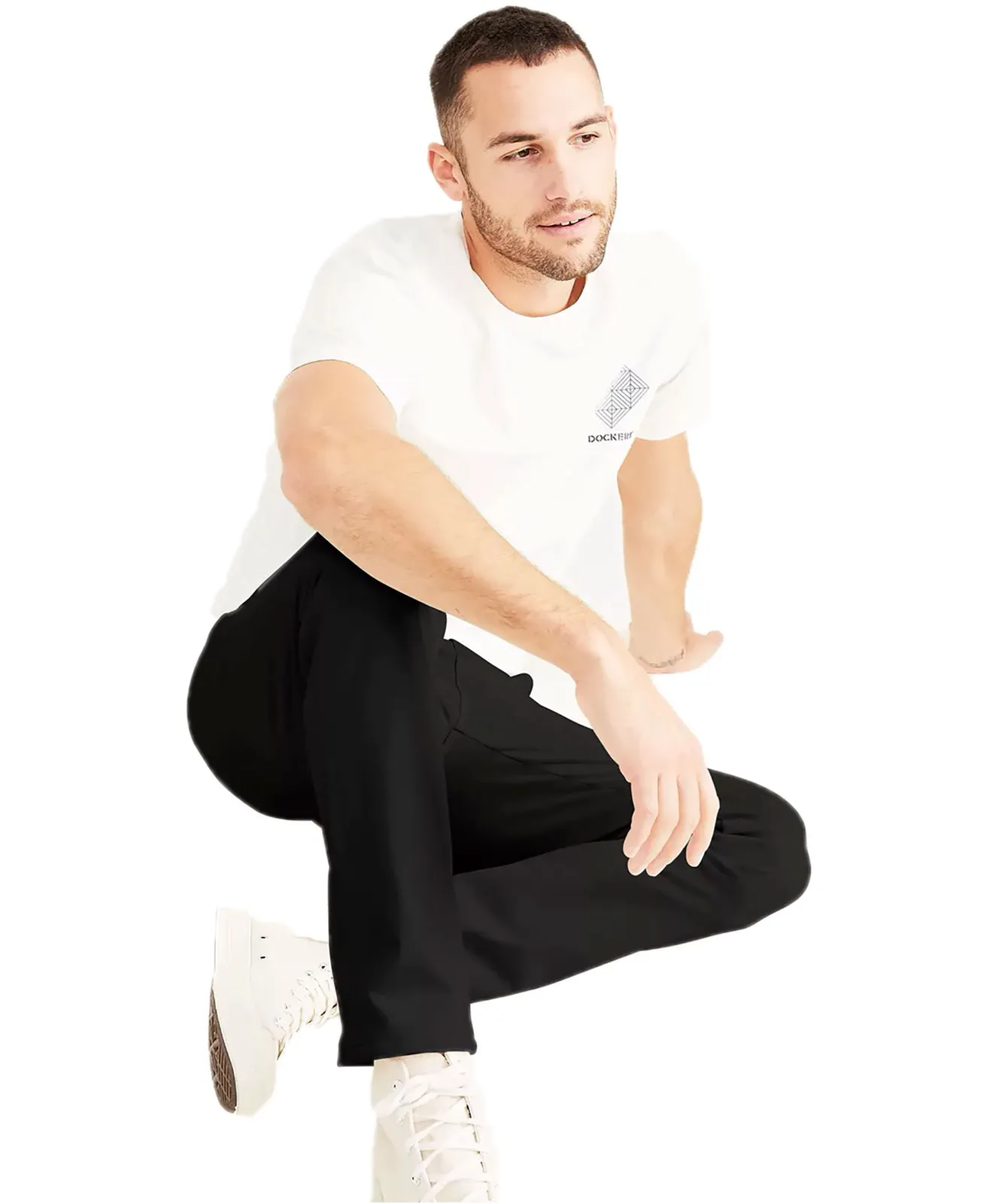 Herren Hose Alpha Khaki von Dockers in Black