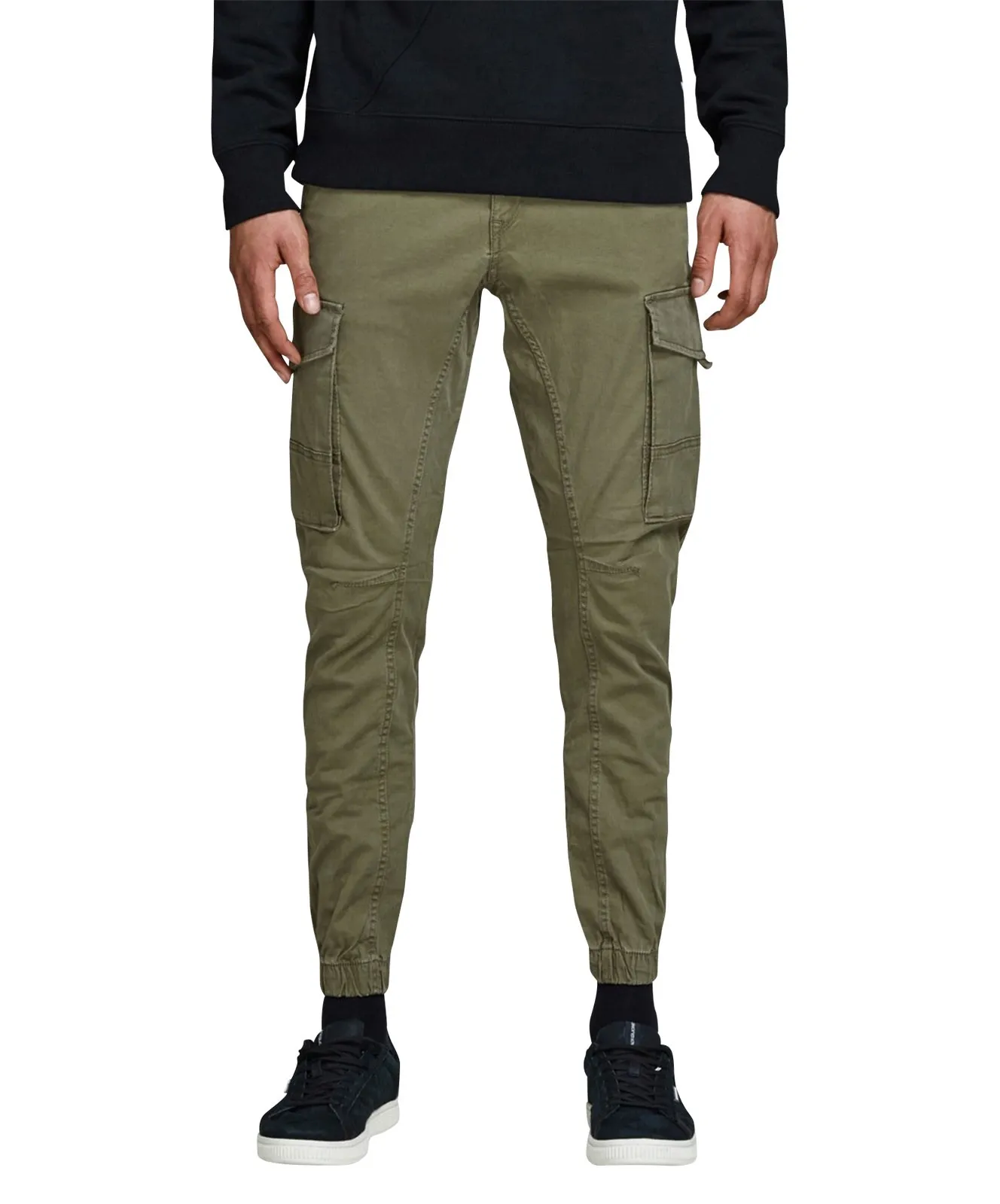 Herren Hose Paul von Jack & Jones in Olive Night