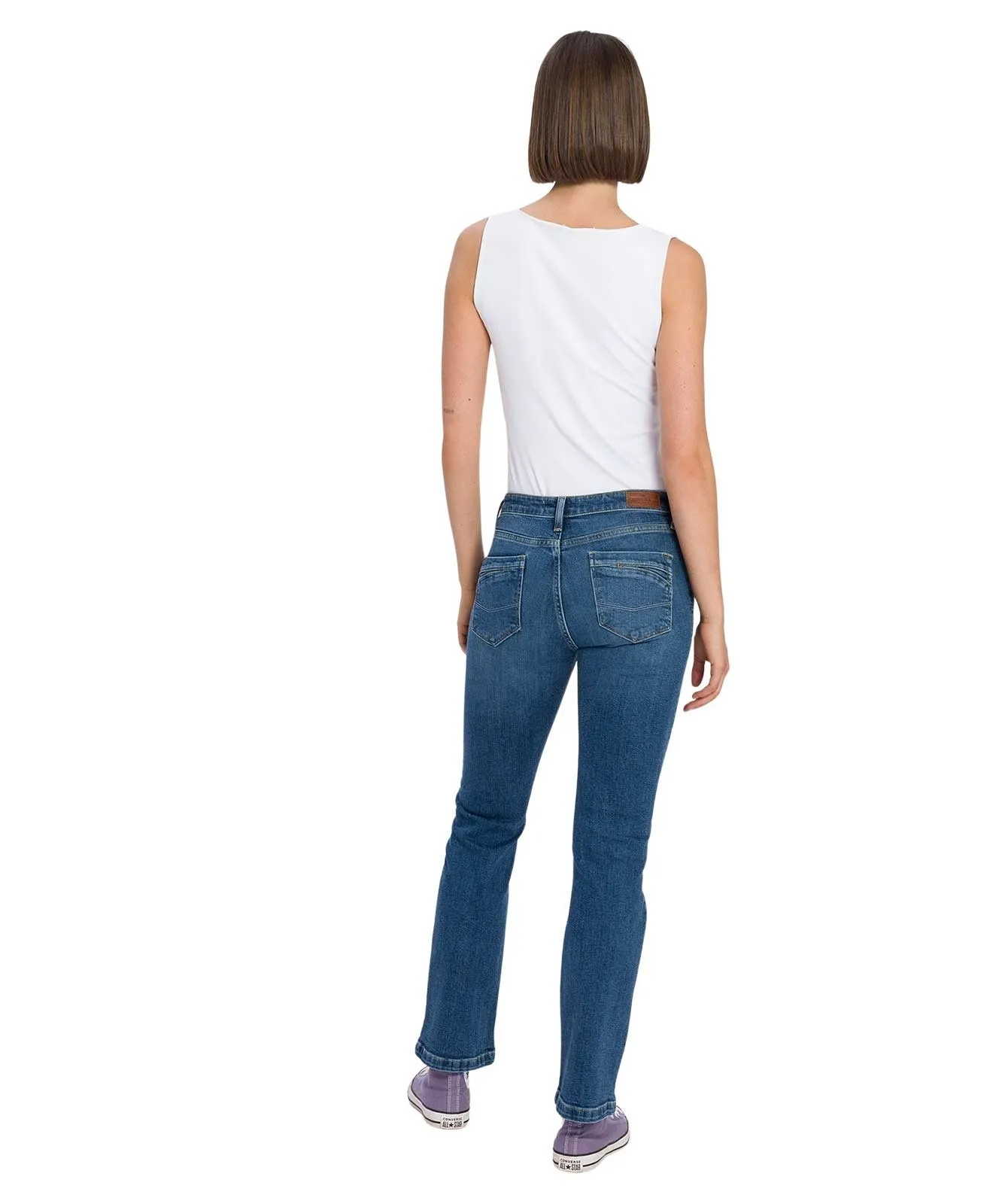 Damen Jeans Lauren von Cross in Dark Blue Used