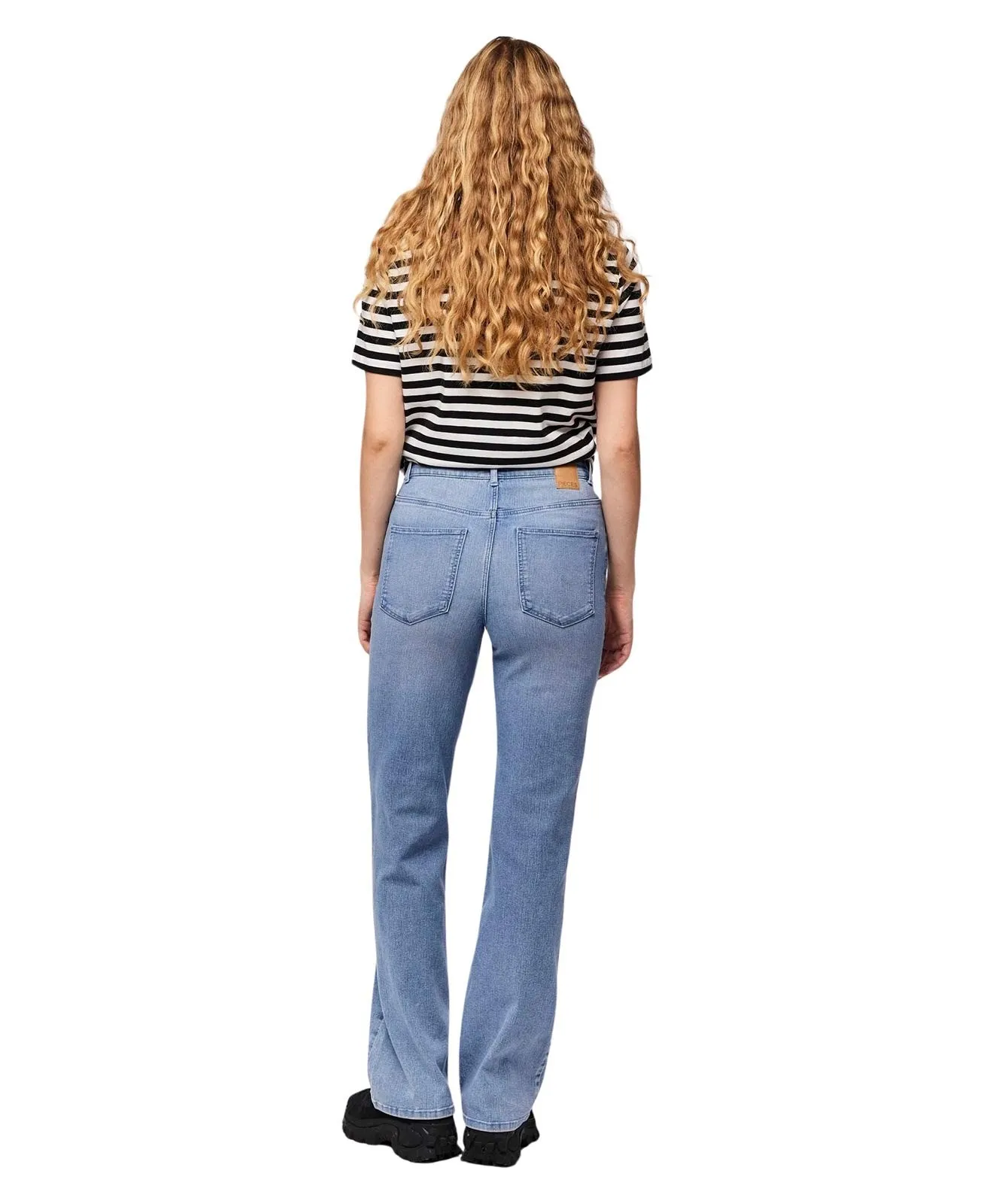 Damen Jeans Peggy von Pieces in Light Blue