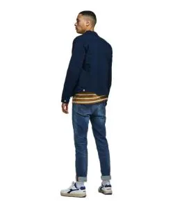 Jack & Jones Jeans Slim Fit Tim aus blauem Super-Stretch