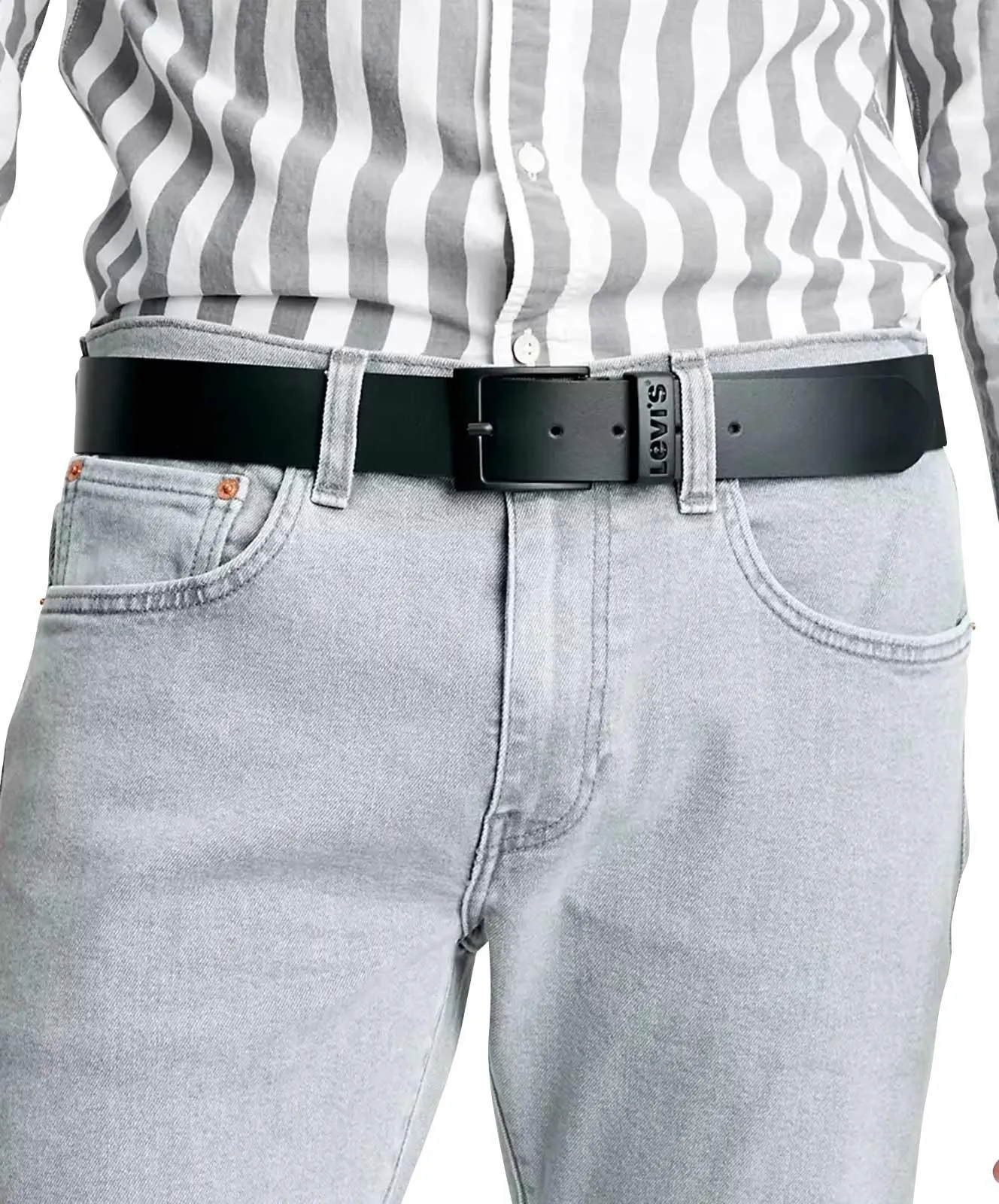 Herren Gürtel Ashland Metal von Levis in Black