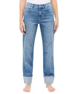 Angels Jeans Lara Straight Fit mit weitem Bein in Blau