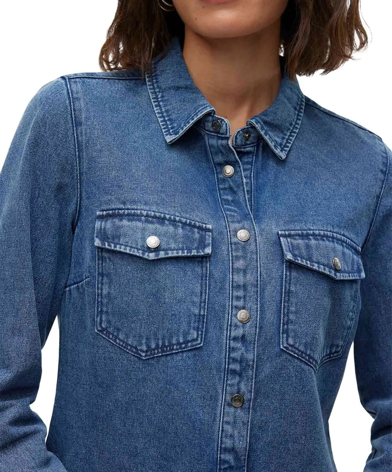 Damen Bluse Jennie von Vero Moda in Medium Blue