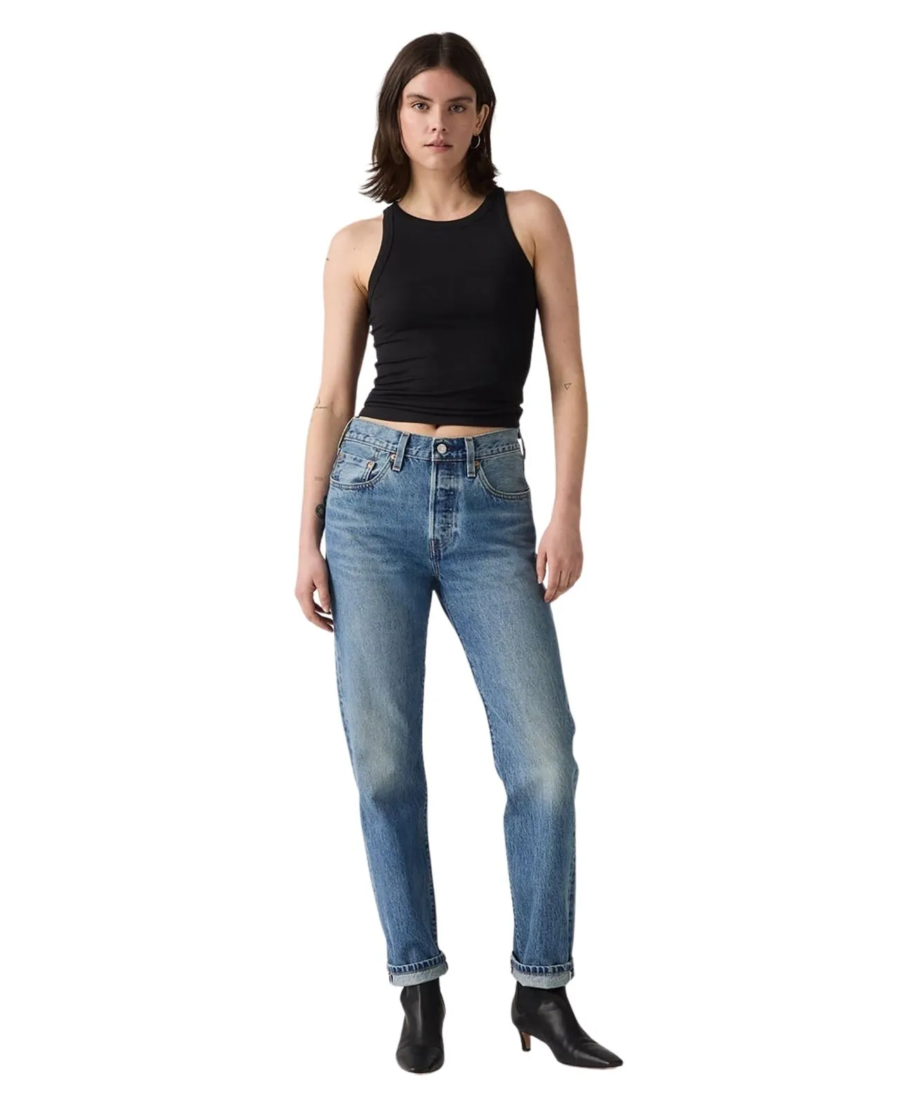 Damen Jeans 501 Damen von Levis in Grilled Glamour