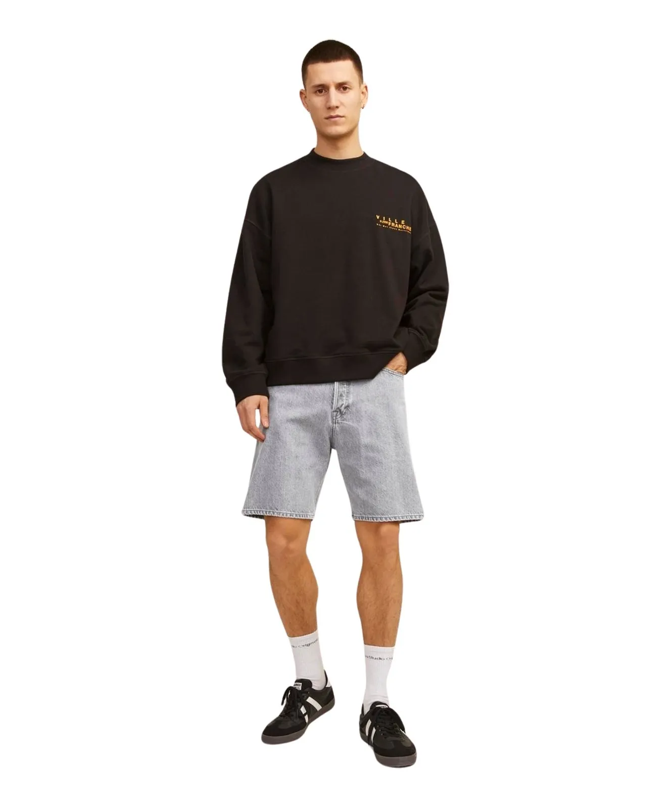 Herren Jeans Tony Original von Jack & Jones in Grey Denim