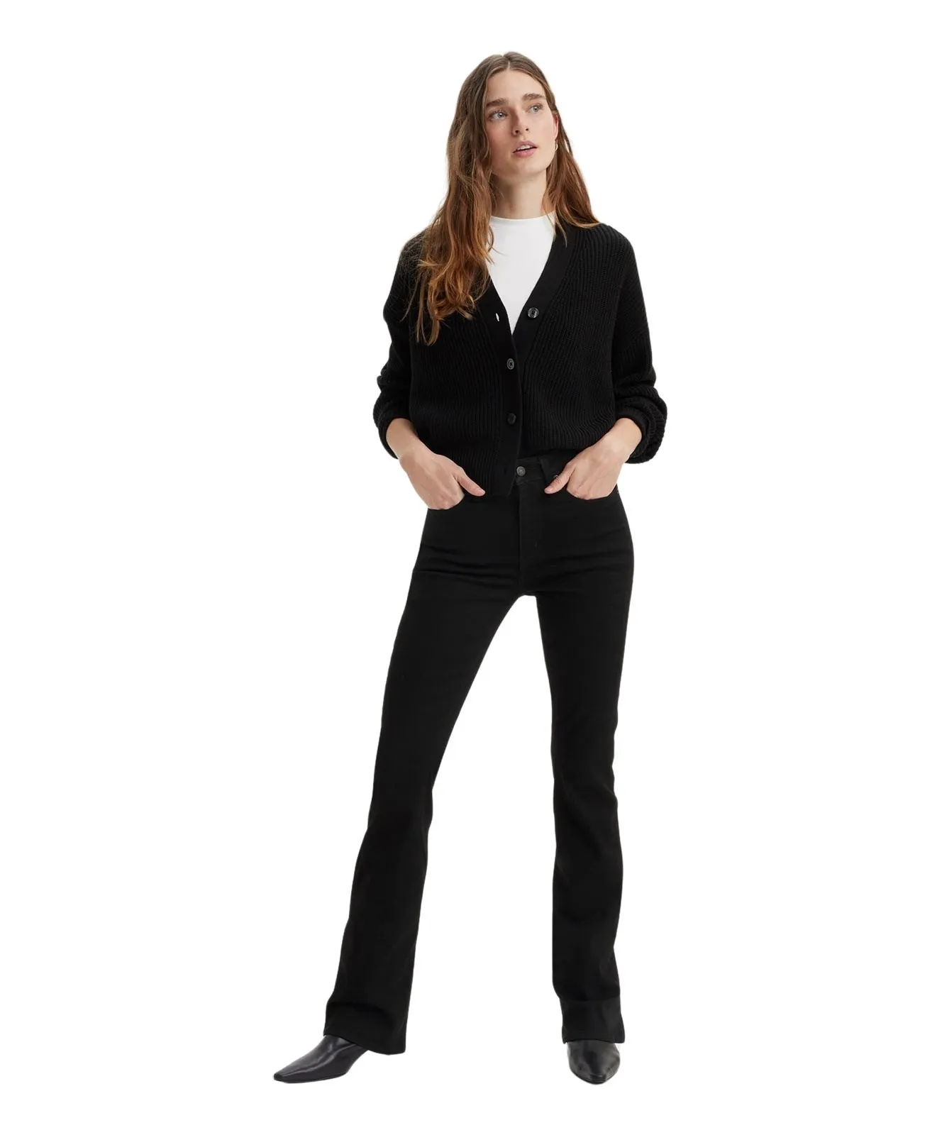 Damen Jeans 725 High Rise Bootcut von Levis in Midnight Gaze