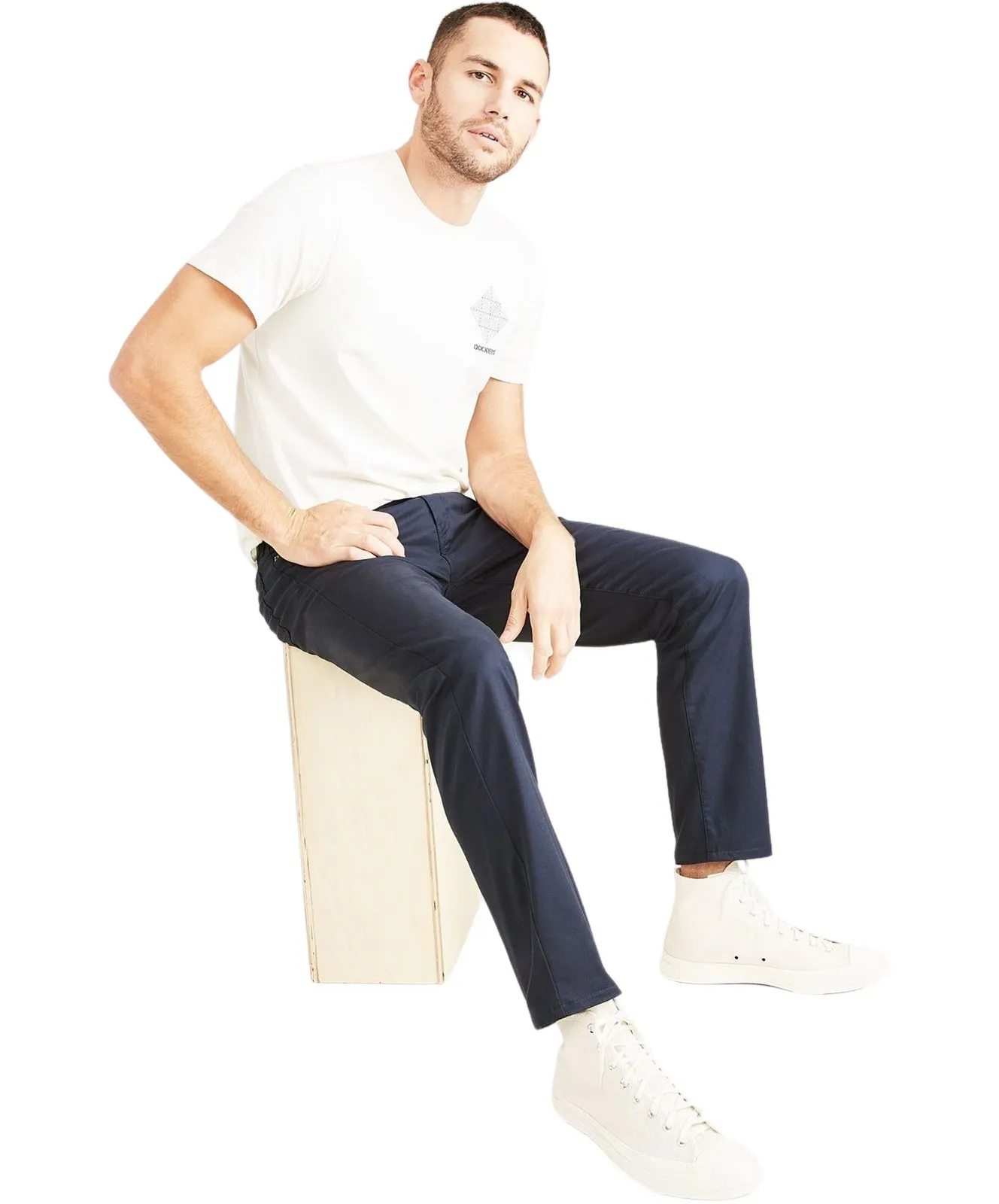 Herren Hose Jeans Cut Slim von Dockers in Navy Blazer