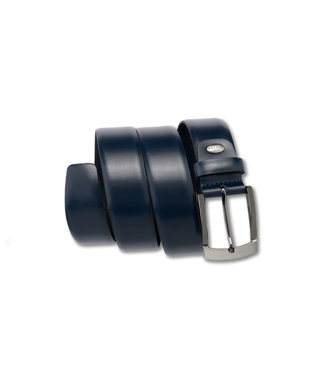 Herren Gürtel 3,5cm Bomb.Leder.T-Lucido  von Bernd Götz in Marine