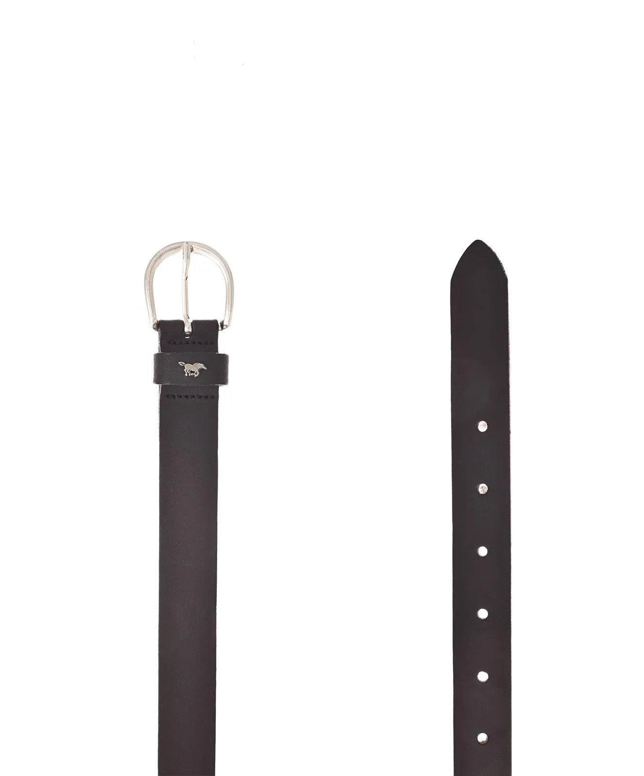 Damen Gürtel 2,5cm Ledergürtel mit Schließe von Mustang in Schwarz