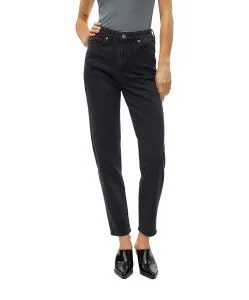 Vero Moda Tessa Mom Jeans in Dunkelgrau